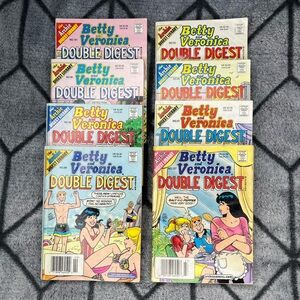 Vintage Y2K Betty and Veronica Double Digest - Lot of 8 Issues Archie Comics